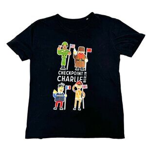 Mauer Museum “Checkpoint Charlie Berlin” Black Tee Shirt Womens Size L/XL